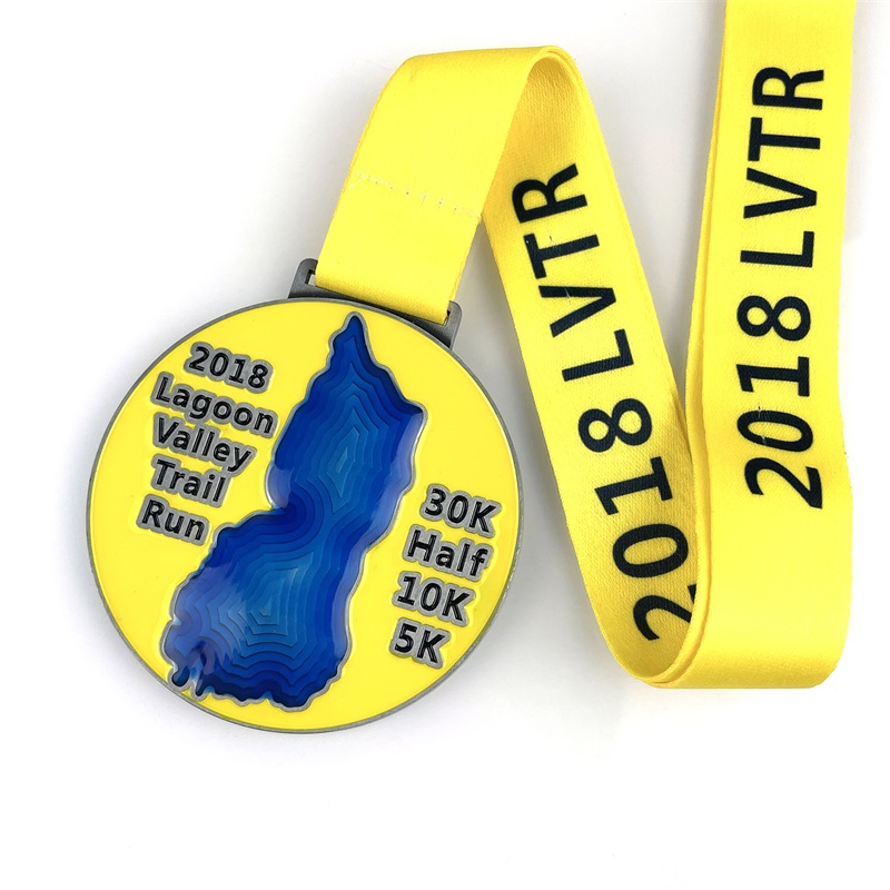 Zinc Alloy Die Casting Medal UV Print Custom Half Merathon Medals