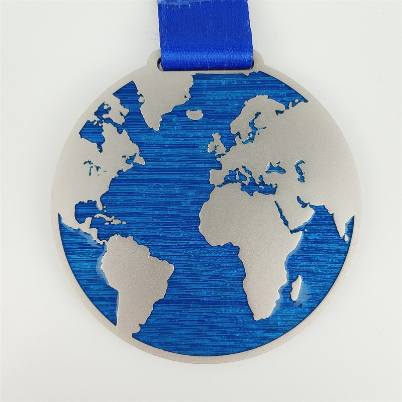 Цветна 3D емайл стереоскопичен ефект медал за бягане на медал закачалка