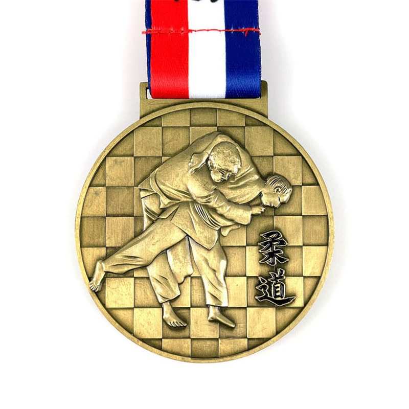 Дизайн на състезателен медал за китайски кунгфу златен медальон висулка медал за чиния