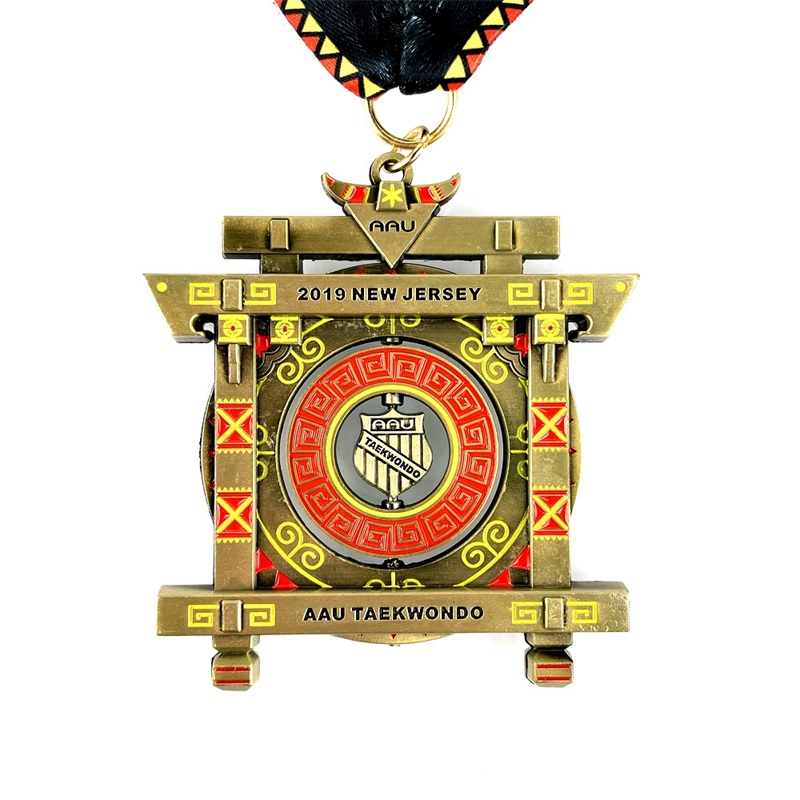 Състезателни медали персонализирани медали с медали Kung Fu Medal Fu Medallion
