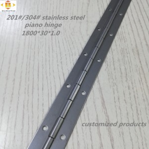 Персонализиран дълъг панта 201#304#дебелина 1,0 мм от неръждаема стомана дебела шарнирна шарнирна шарнира за пиано шарнир на пиано