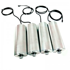 Електрически ролков вграден мотор AC 220V 380V DC 24V 48V от неръждаема стомана Ролка за мощност на каучуково покритие