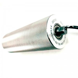 Електрически ролков вграден мотор AC 220V 380V DC 24V 48V от неръждаема стомана Ролка за мощност на каучуково покритие