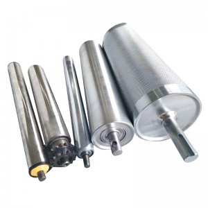 Електрически ролков вграден мотор AC 220V 380V DC 24V 48V от неръждаема стомана Ролка за мощност на каучуково покритие