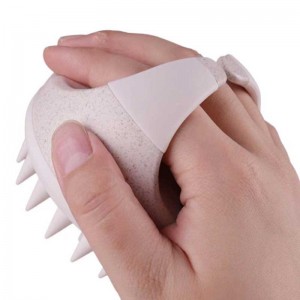 Биоразградим пшенична слама шампоан Масаджър четка Скалп Ексфолиатор миене на гребен за тяло душ душ баня за баня за отслабване ...