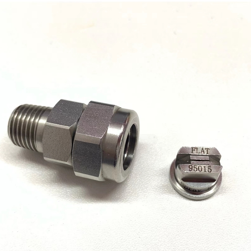TP Unijet Spray Съвети, TPU, плосък вентилатор Jet от неръждаема стомана TPU Head Nozzle, метално чиставане на дюза