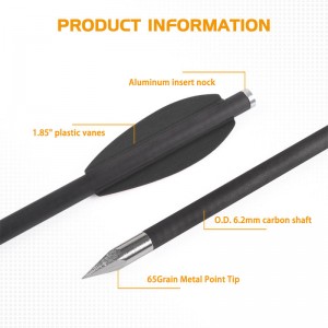 Elongarrow 119612-04 ПОЛОВЕ НА ПИСТОЛА НА ПИСТОЛ СЛЕД 2бр. Черна цветна стрелка лопатка