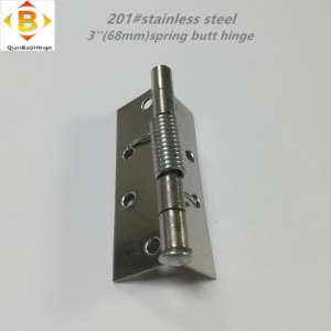 201#stainless стомана пружинна дупе шарнирна врата по -близо панта дървена врата пружина на пантата Автоматична панта за отскок