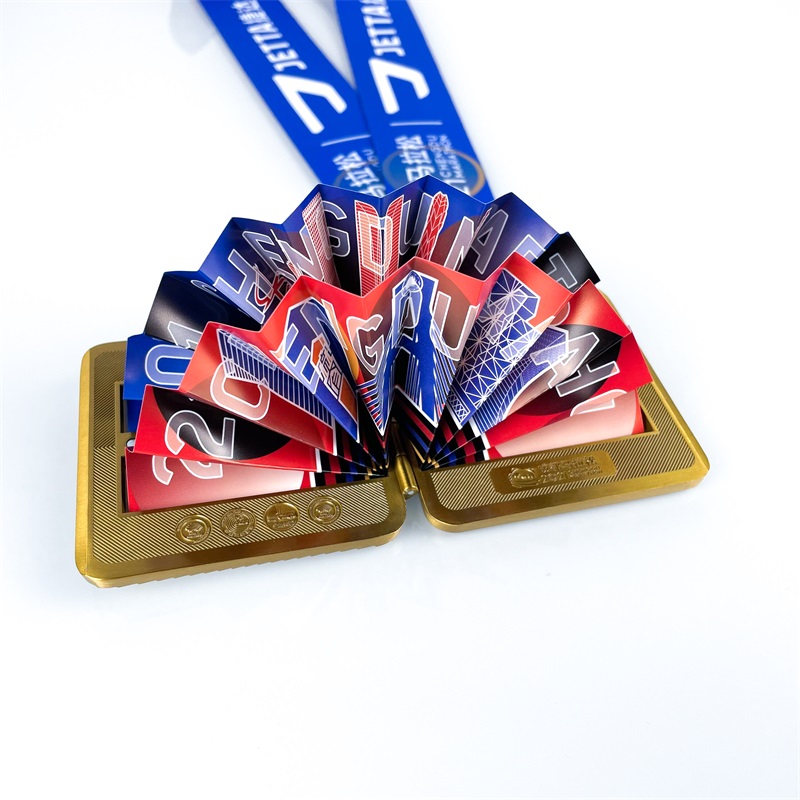 Персонализиран персонализиран медал за медали за златен метален маратон маратон