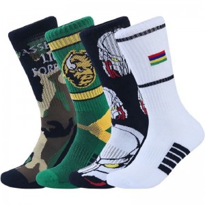 Jacquard Custom Logo Tube Sock Basketball Elites Men Crew Sports Cycleting Thoss