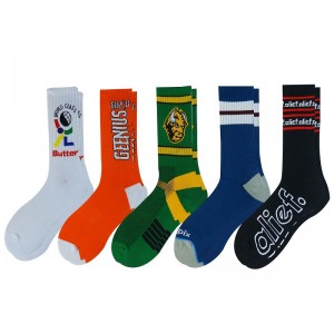 Jacquard Custom Logo Tube Sock Basketball Elites Men Crew Sports Cycleting Thoss