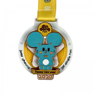 Цинк сплав медал за кастинг 18k златен медал медал медал UV печат