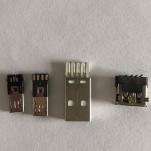 ickel-поставен USB тип A Западно гнездо 3-в-1 PC Adapter