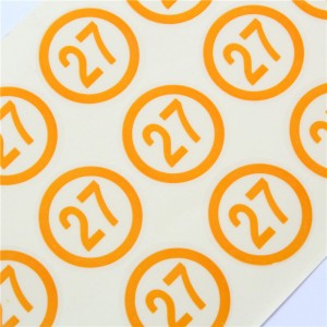 Висококачествен стикер с номер, адаптивен дизайнерски стикер, преносим и гъвкав стикер