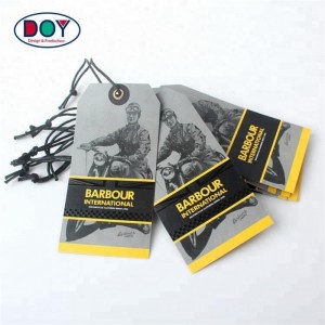 Описание на HangTag, карта, дрехи Персонализирани карти за HangTag