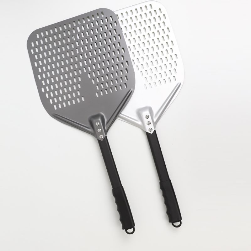 Откъсната дръжка анодизирана 12inch/13inch/14inch/16inch Перфорирана алуминиева пица пилота пица лопата пица шпатула пица гребло