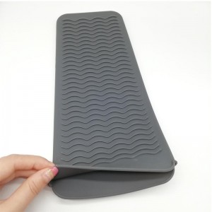 Резистентна торбичка за силиконова постелка, преносима топлинна устойчива покривка за придвижване за пътуване с коса, която неп...