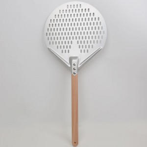 Разглобяема 12nch 14inch алуминиев кръгла пицарка Пилинг пица лопата пица шпатула пица гребло