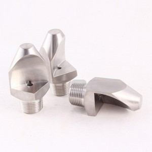 Неръждаема стомана с тесен ъгъл плоска вентилаторна вода почистваща дюза