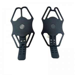 Притежател на телефона на силиконов велосипед, [360 ° ротационна ударна] държач за мотоциклет, универсален притежател на телефон з...