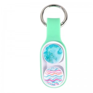Poppuck fidget decompression Silicone Educational Toy Pop-Up Magnetic Decompression Key Chain Manufacter
