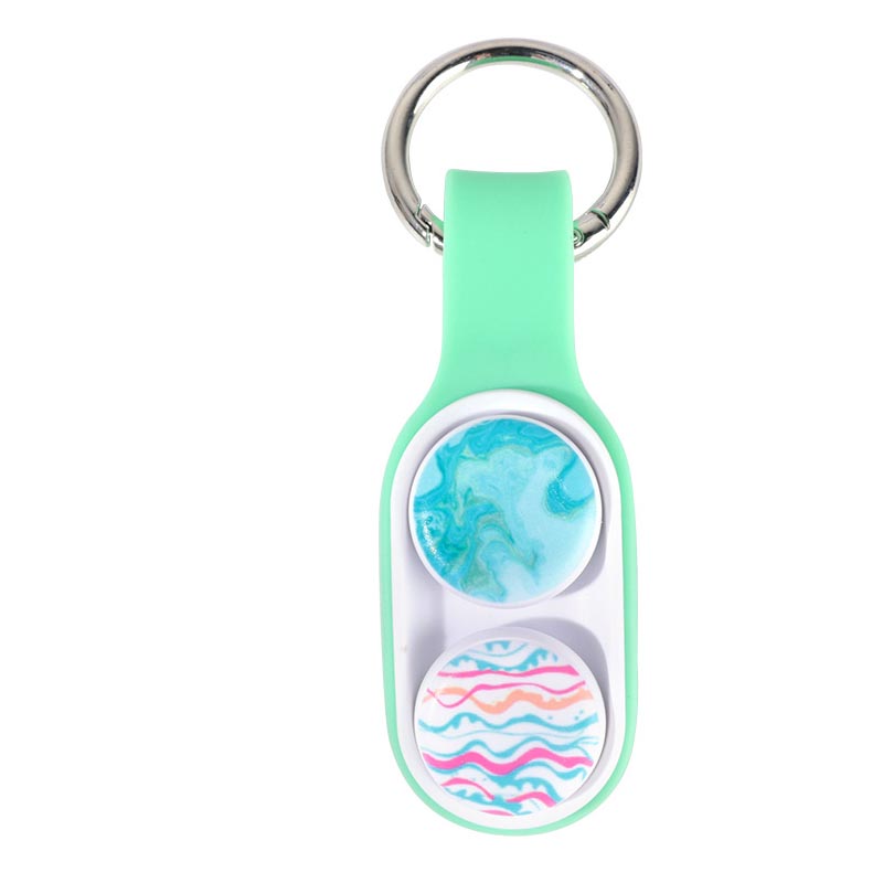 Poppuck fidget decompression Silicone Educational Toy Pop-Up Magnetic Decompression Key Chain Manufacter
