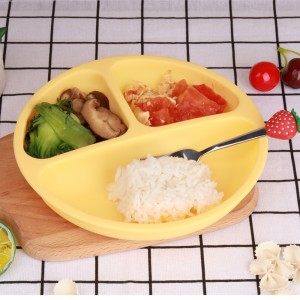 Силиконови бебешки засмукващи чаши, засмукващи чаши за самозахранване на малки деца, чиния за хранене на силиконови бебета разде...