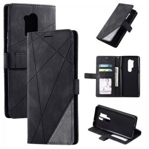 Подходящ за Apple iPhone14pro телефонно калъф, модно сплайсиране наляво и десен флип телефон кожен калъф, скоба на слота за портфейл за по...