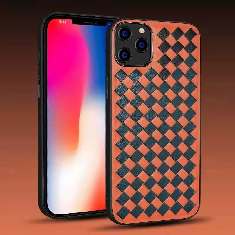 Подходящ е за кутията на мобилния телефон на iPhone 14Pro на Apple. Това е моден класически ръчно изтъкан цветно кожен телефон защитен кожен калъф с добра устойчивост на есента и устойчивост на драскотини на ръка