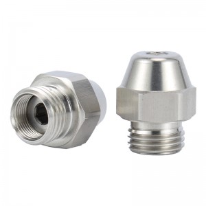 Дизелова тежка горивна горелка за мъгла месингова маслена дюза с куха плътна полу -пълен конус спрей модел