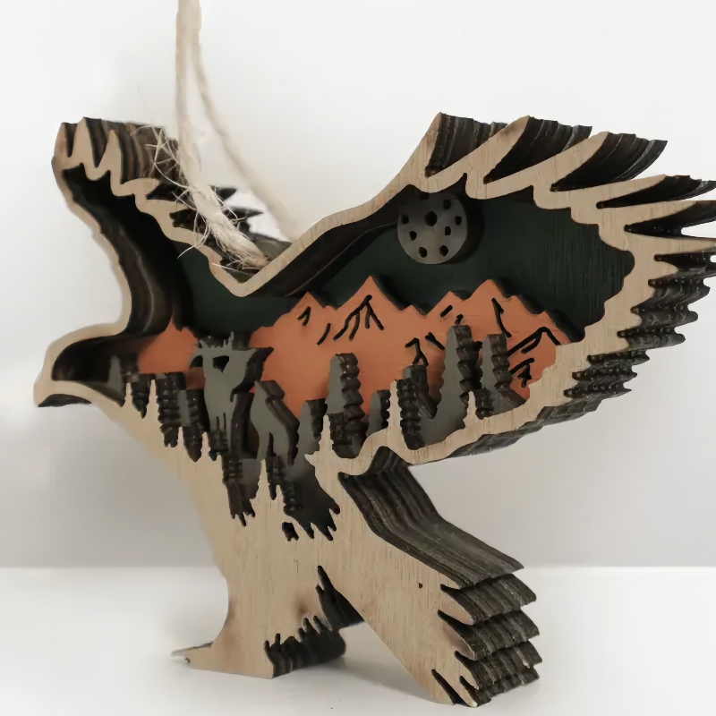 3Dwood занаятчийски орнамент на орел