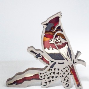 3D дървени орнаменти за животински птици