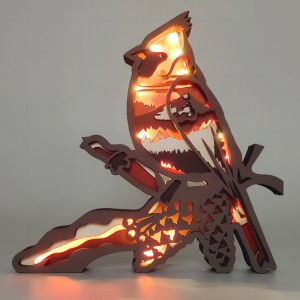 3D дървени орнаменти за животински птици