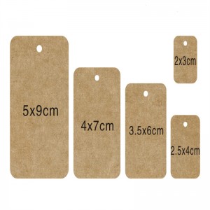 Кафява карта с таг за хартия