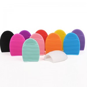 Грим четка за четка за почистване на мат силикон козметично почистване на площадка за измиване на скрубер