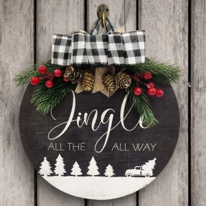 Декоративна домашна певческа стена изкуство отпечатана домашна декорация дървена табела