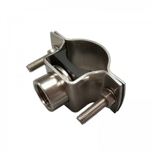 Конектори от неръждаема стомана с разделителни очи за фиксиране на дюзи и тръби