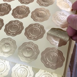 Персонализирани горещи щамповане на самозалепващи етикети