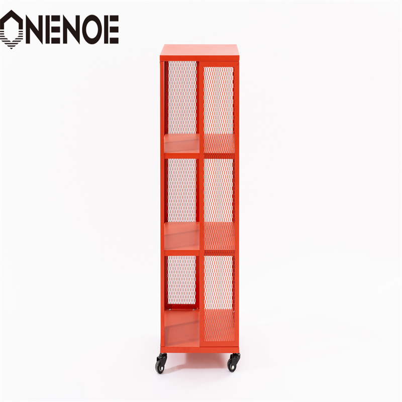 Onenoe Home Modern Furniture Metal Поставими стелажи за подаване на шкаф за шкаф за шкаф за шкаф за съхранение на организатор за съхранение на рамка с 3-степенни