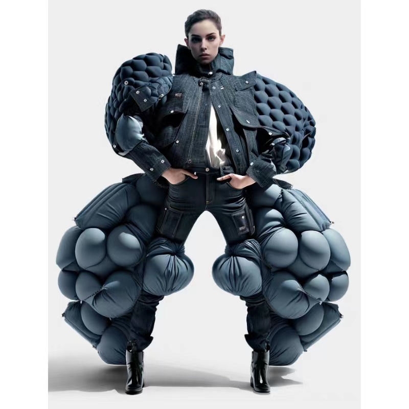 G-Star Raw/ready to-Wear/ai Articient Intelligence Design/denim Collection/exaggreated Silhouettes