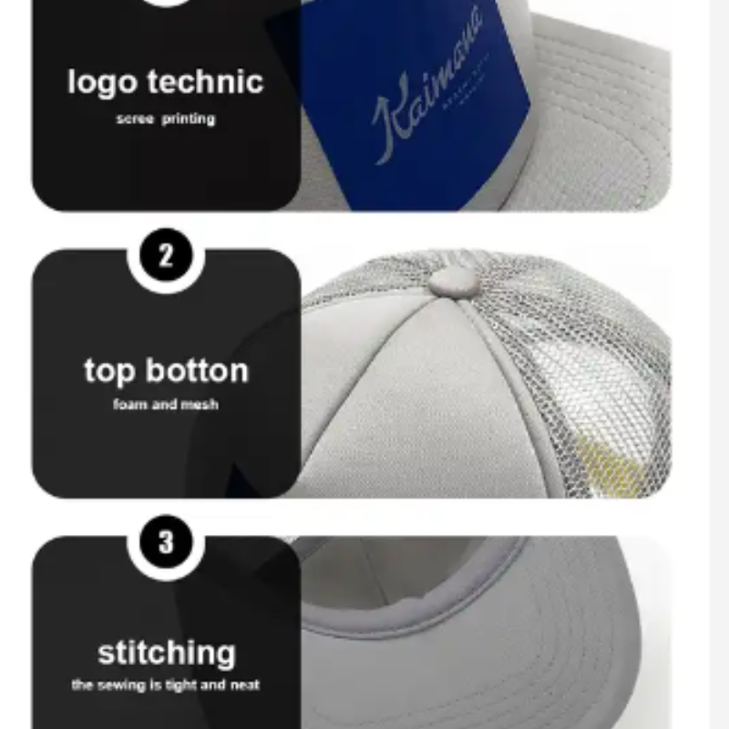 5 панела по поръчка 3бродерия печатно лого бродирана бродерия пяна буф печат шапки за камион мрежести шапки шапка спортна шапка