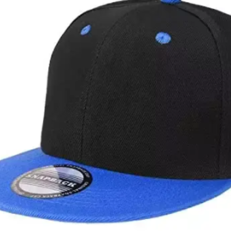 Персонализирана лого бродерия печат плоска крачка шапка обикновена празна 5 панелни капачки за щракване монтирана бейзболна шапка