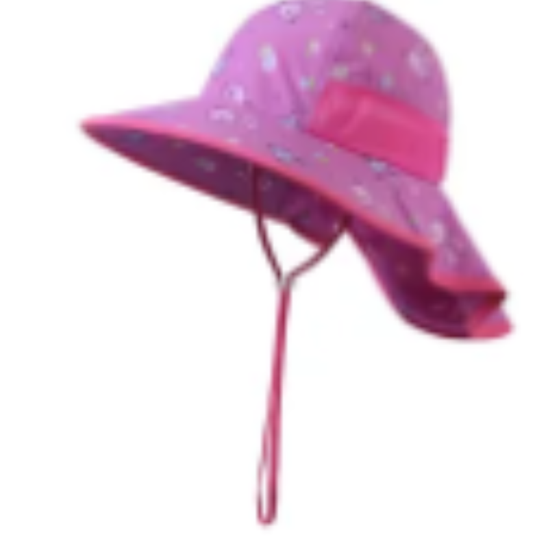 Персонализиран отпечатан памучен плажен слънце шапка деца летни шапки за кофа с връв с връв
