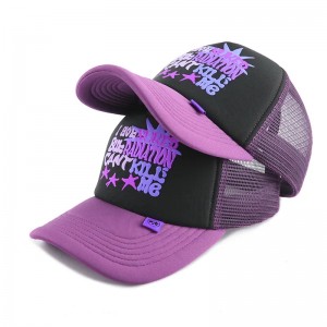 Персонализирана бродерия Шапки за камион на екрана печат бутер печат лого обикновена пяна капачки за камиони дишаща шапка