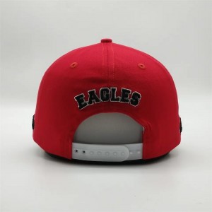 Персонализирана висококачествена 6 панелна бродерия Дву тонална предварително извита шапка с нисък профил памучен татко бейзбо...