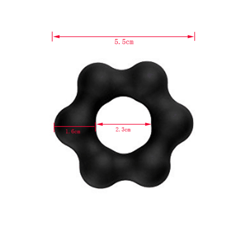 Горещи продажби мъже секс играчка пенис пръстен пръстен за мъже мастурбация (шест мъниста)