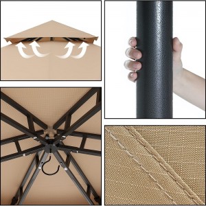 10 \\\\ \'x10 \\\\\' беседки за вътрешни дворове шестоъгълна беседка с мрежи и завеси за поверителност