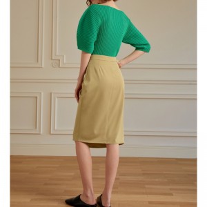 Френски празничен стил плисирана пола жени 2023 Нова пола на всички мача