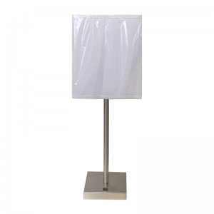 Прост стил четка никел завършва нощна лампа за нощна лампа с/off рокер превключвател в стаята