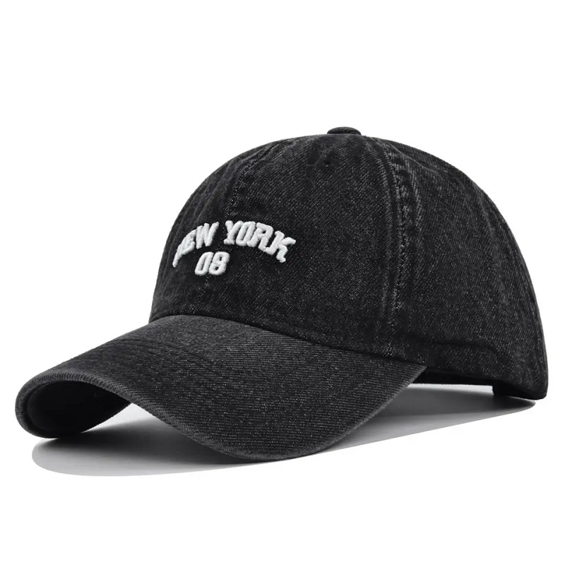 Висококачествено персонализирано лого, измито с затруднено 100% памук 6 панел бродиран Бил Стал Каубой Бейзболна шапка Шапка шапка